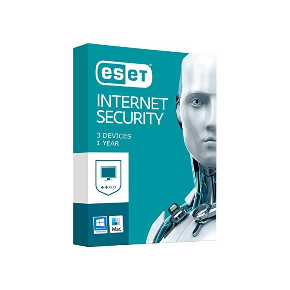 ESET Internet Security - 3 Devices, 12 Months Subscription. Windows 10&amp; Mac Compatible B0787YXKV2