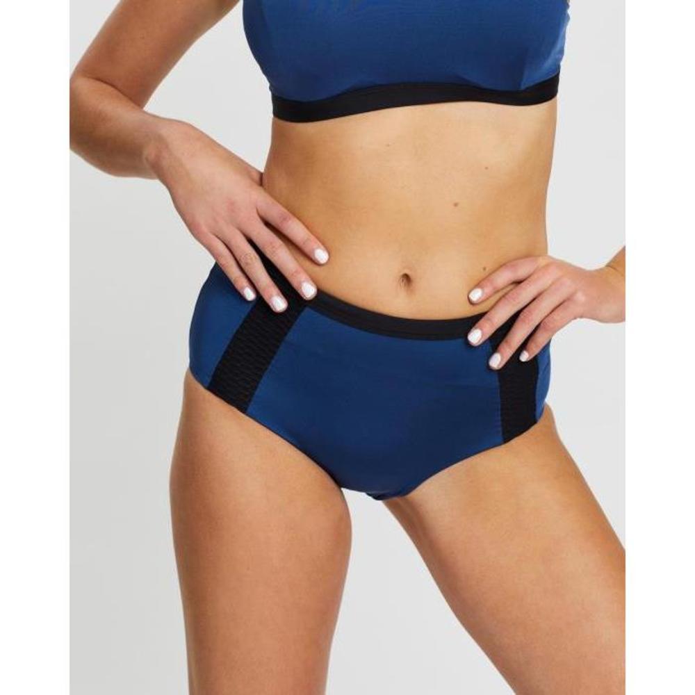Aqua Blu Australia Graphite High Waist Bikini Pants AQ670AA60ARV