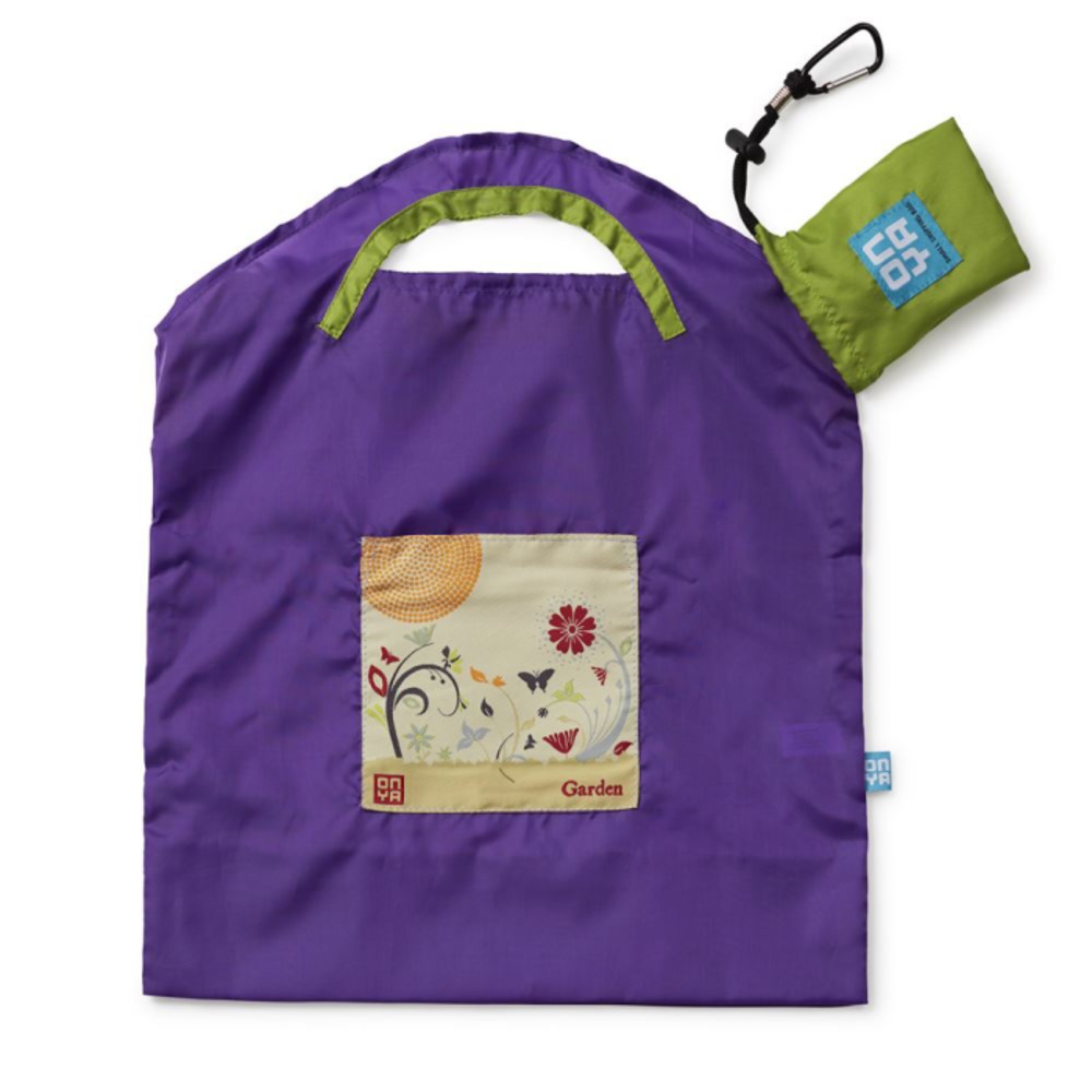 온야 리유저블 쇼핑 배그 퍼플 가든 (스몰), Onya Reusable Shopping Bag Purple Garden (Small)