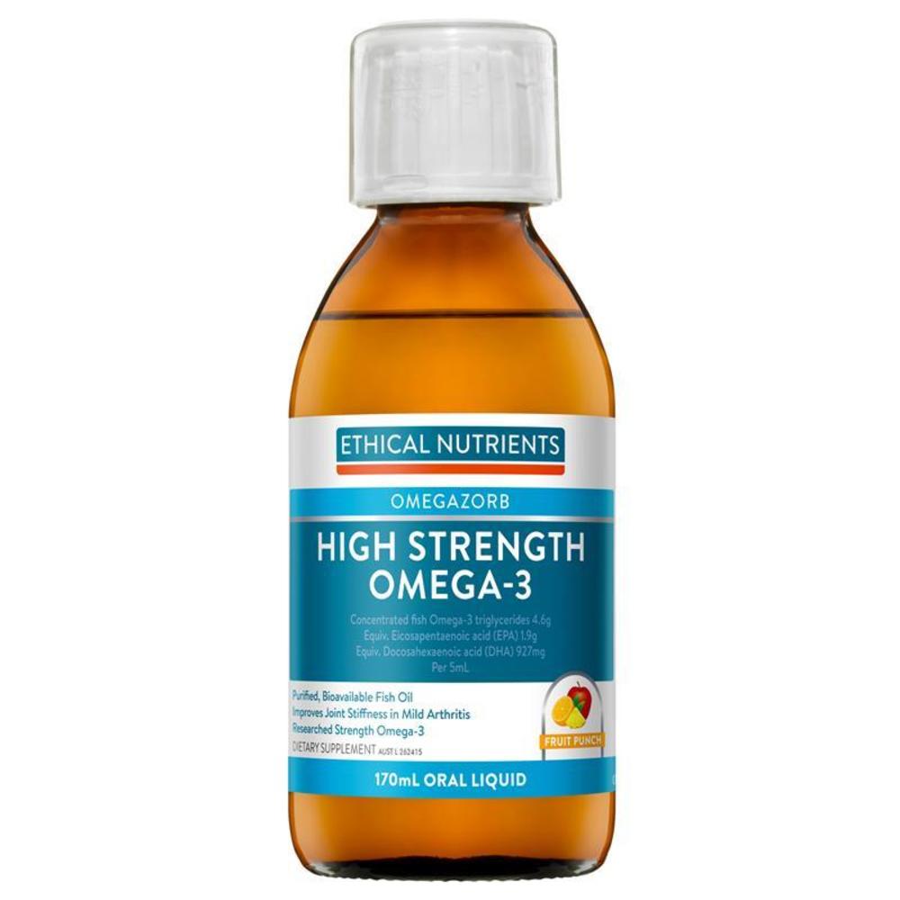 에티컬뉴트리언트 오메가조브 고함량 오메가-3 리퀴드 과일 펀치 170ml Ethical Nutrients OMEGAZORB High Strength Omega-3 Liquid (Fruit Punch) 170ml