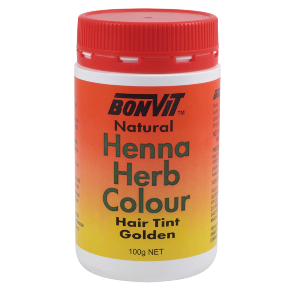 본빗 헤나 허브 컬러 헤어 틴트 골든 100g, Bonvit Henna Herb Colour Hair Tint Golden 100g