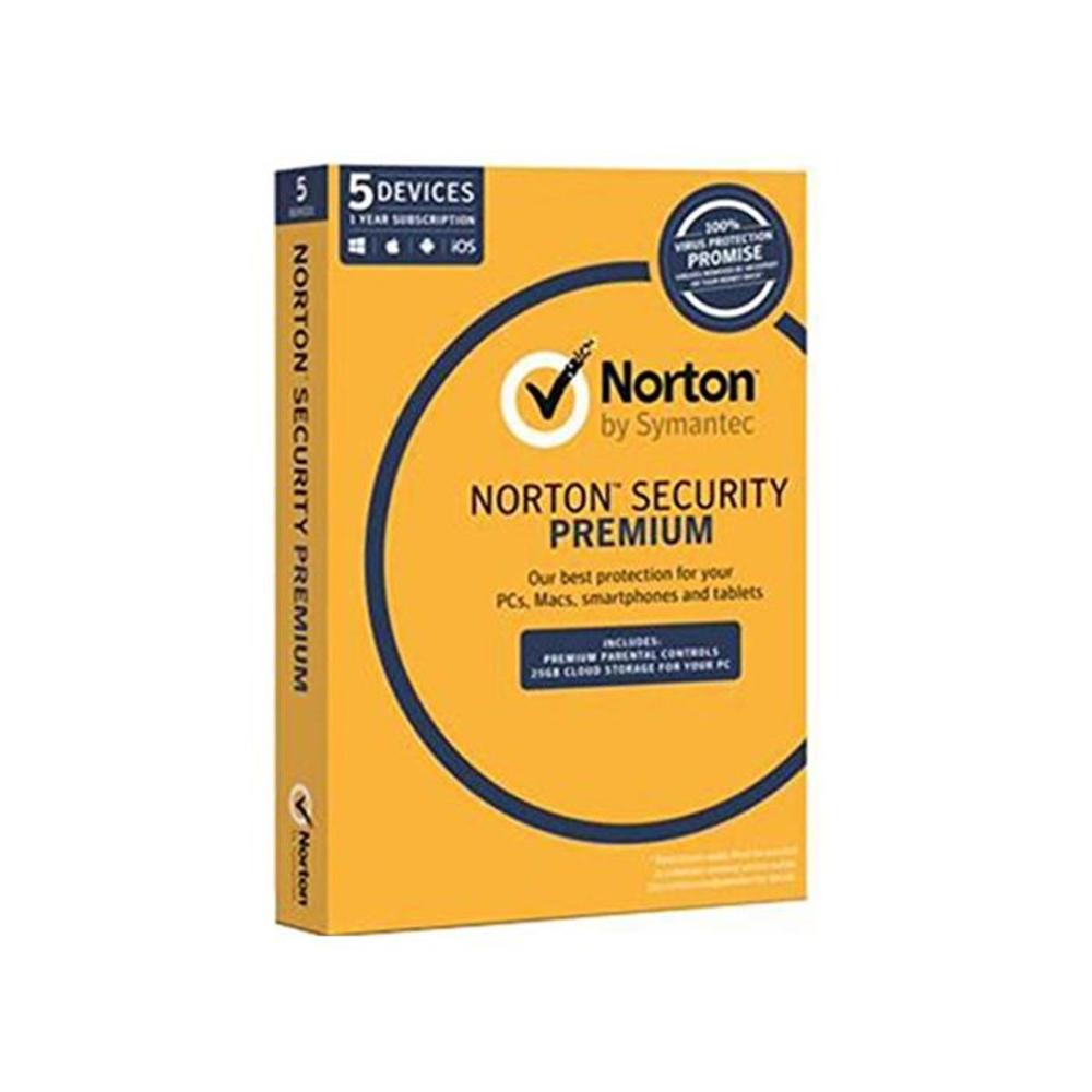 Norton Security Premium 3.0 OEM (25GB, 5-Device, 1 Year) B077G2WWN7