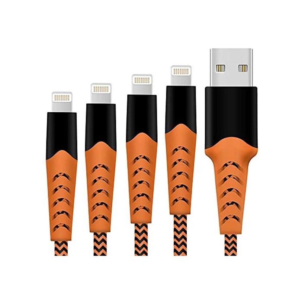 iPhone Charger, Haribol iPhone Lightning Cable Apple MFi Certified 4Pack[ 3.3FT 6.6FT 10FT] Nylon Braided Charging Cable for iPhone Xs/Max/XR/X/8/8Plus/7/7Plus/6S/6S Plus/SE/iPad/N B07P1XSXFX