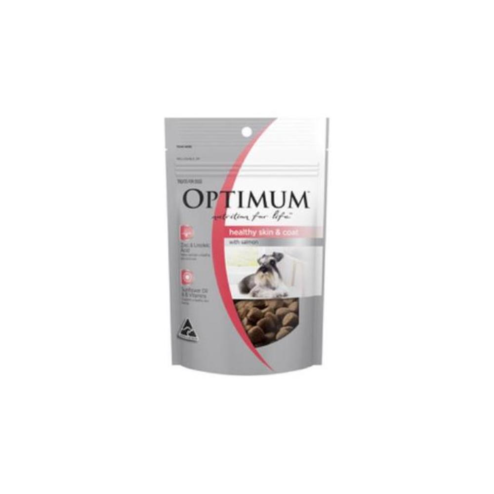 Optimum Functional Dog Treat Skin &amp; Coat With Salmon Pouch 100g 3994792P