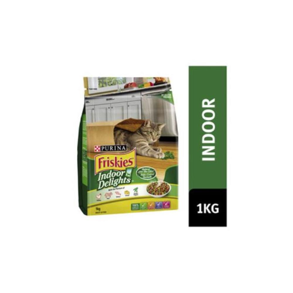 Friskies Delight Indoor Adult Dry Cat Food 1kg 2740449P