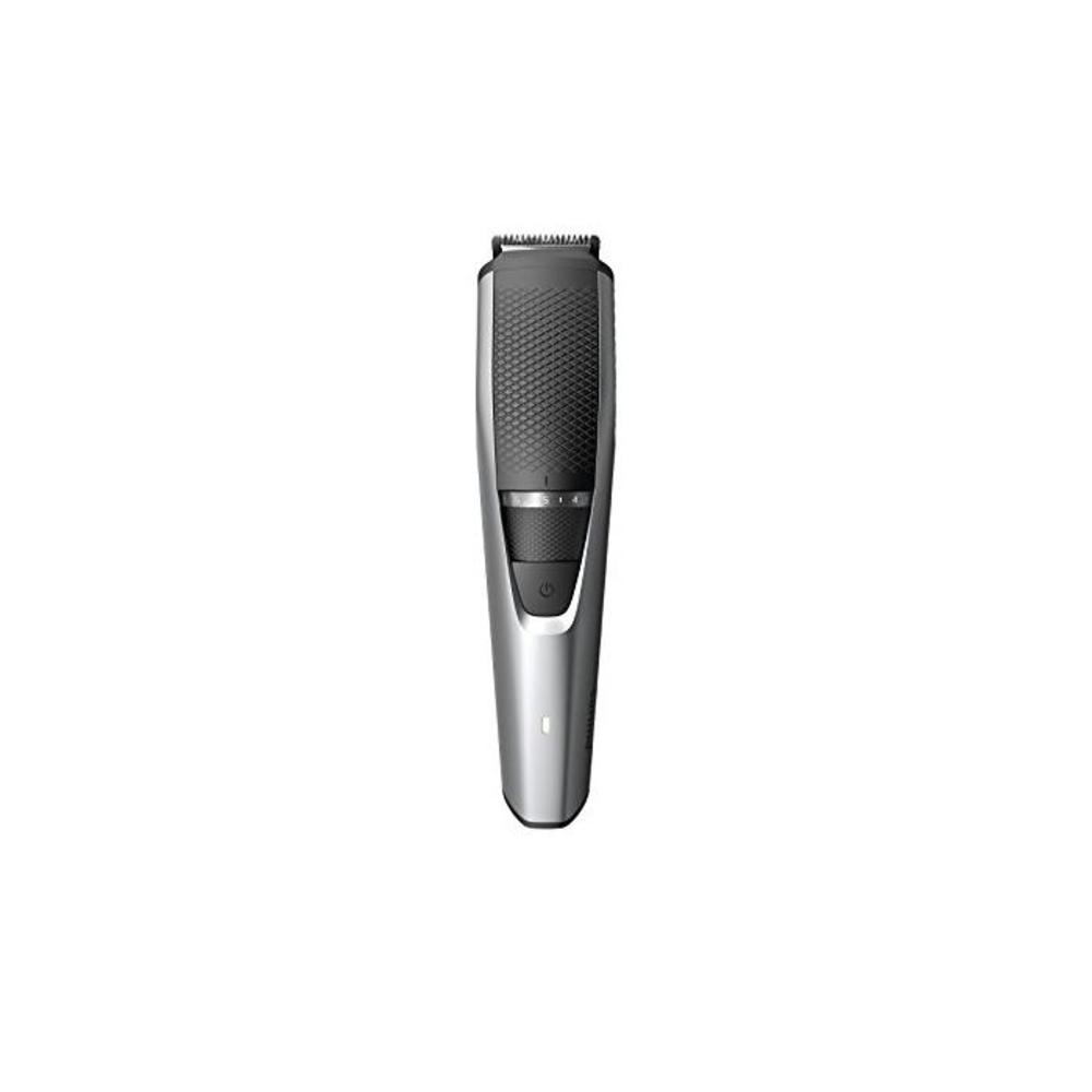 Philips Beardtrimmer Series 3000 Beard and Stubble Trimmer with Lift &amp; Trim Comb, 60 min Cordless Use/1h Charge and Storage Pouch, Black, BT3216/14 B07CV35X6J