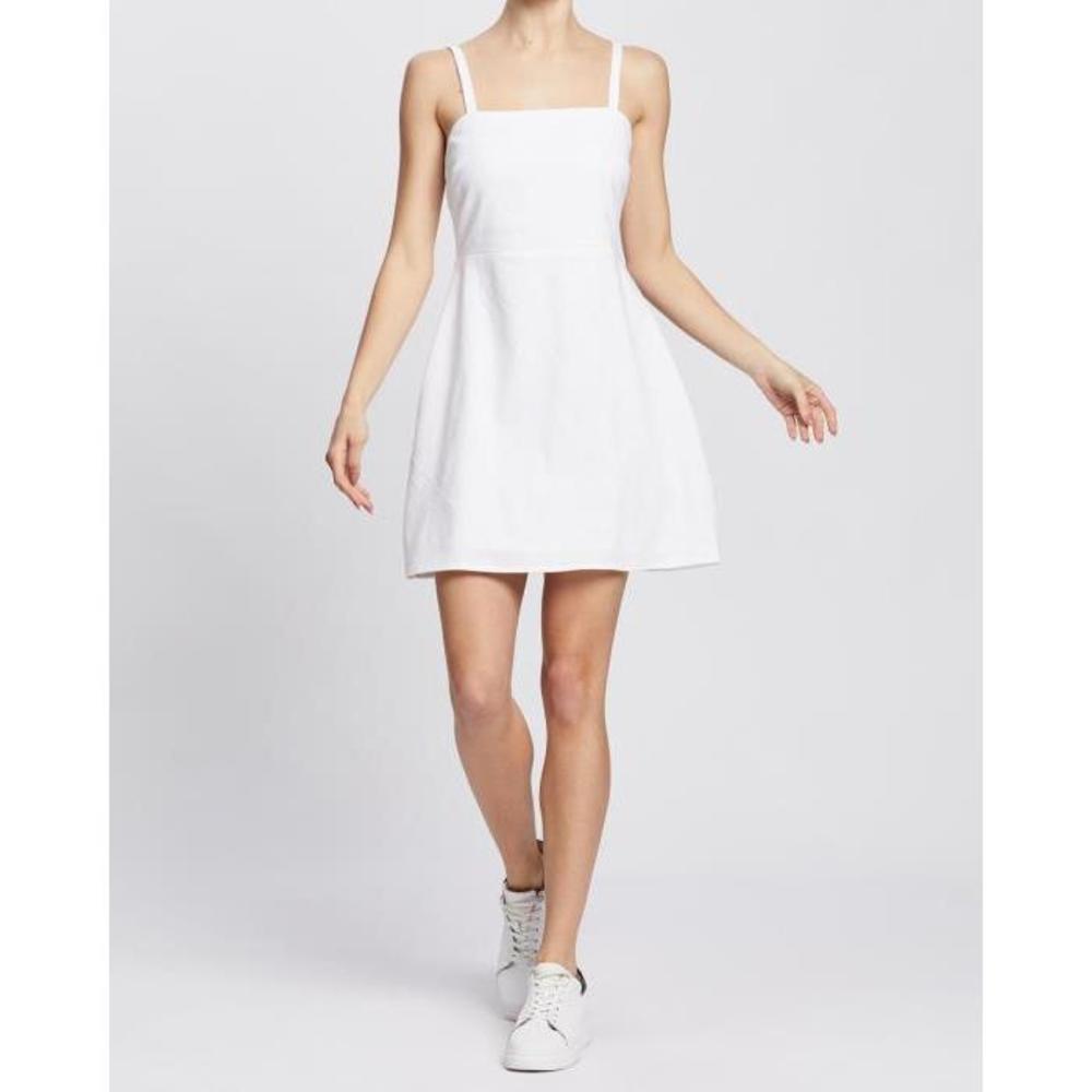 Atmos&amp;Here Finley Linen Blend Mini Dress AT049AA37YCW