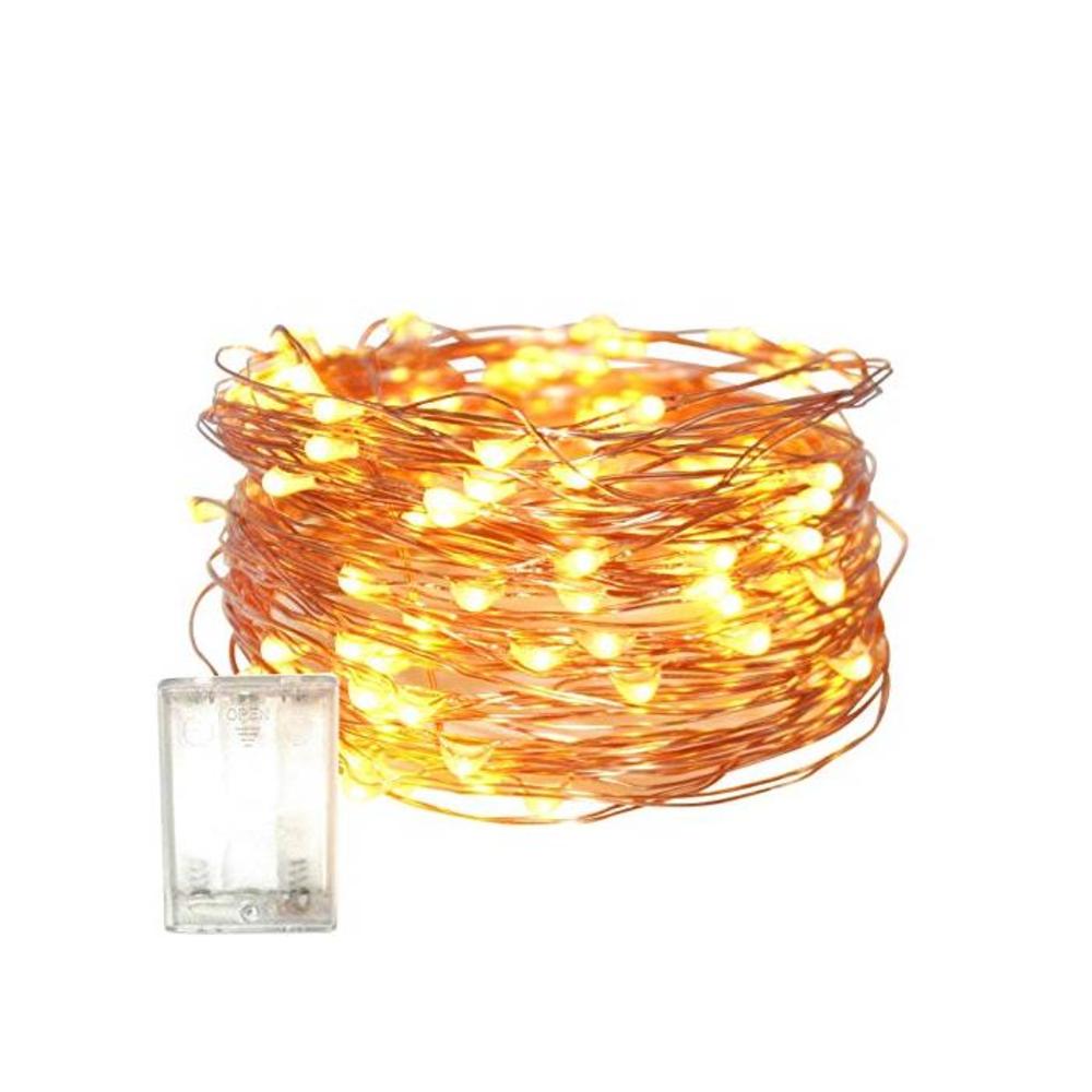 Fairy Christmas Lights Battery Operated, 10M/32.8ft/100 LED String Light, Waterproof 3XAA Battery Case, Indoor Outdoor Lights for Xmas Tree Wedding,Party Events Garden Spring Decor B07CPYHQVQ
