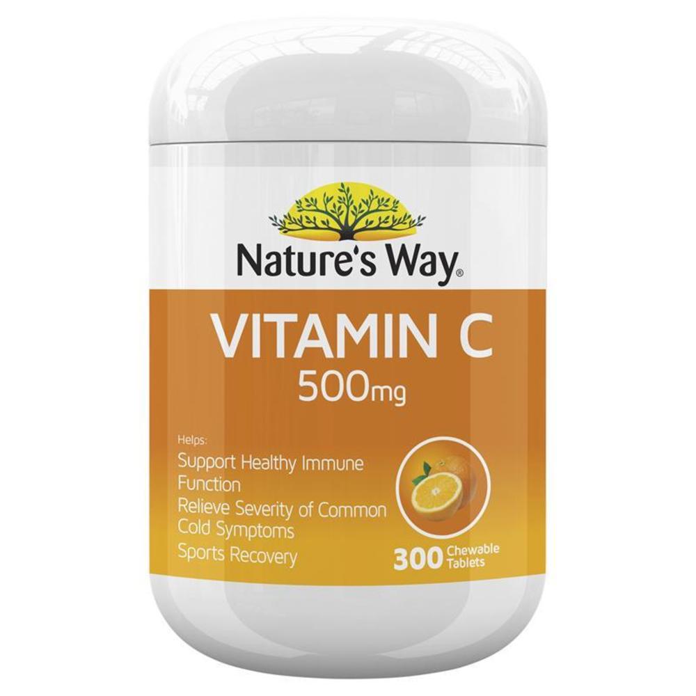 네이쳐스웨이 비타민 C 500mg 300 타블렛 Natures Way Vitamin C 500mg 300 Tablets (유통기한 22년 5월까지, 성인 기준 2알씩 2번, 2.5달분)
