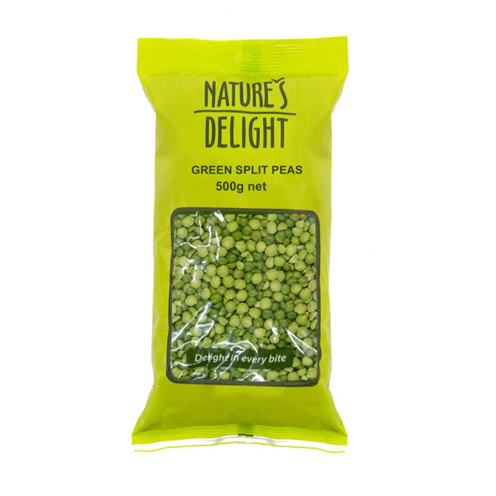 네이처스 디라이트 스플릿 피스 그린 500g, Natures Delight Split Peas Green 500g