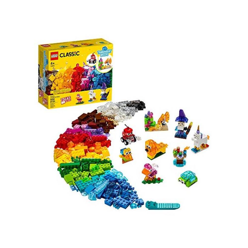 LEGO 레고 클래식 크레이티브 Transparent Bricks 11013 빌딩 Kit with Transparent Bricks; Inspires Imaginative Play, New 2021 (500 Pieces) B08HVZMW1S