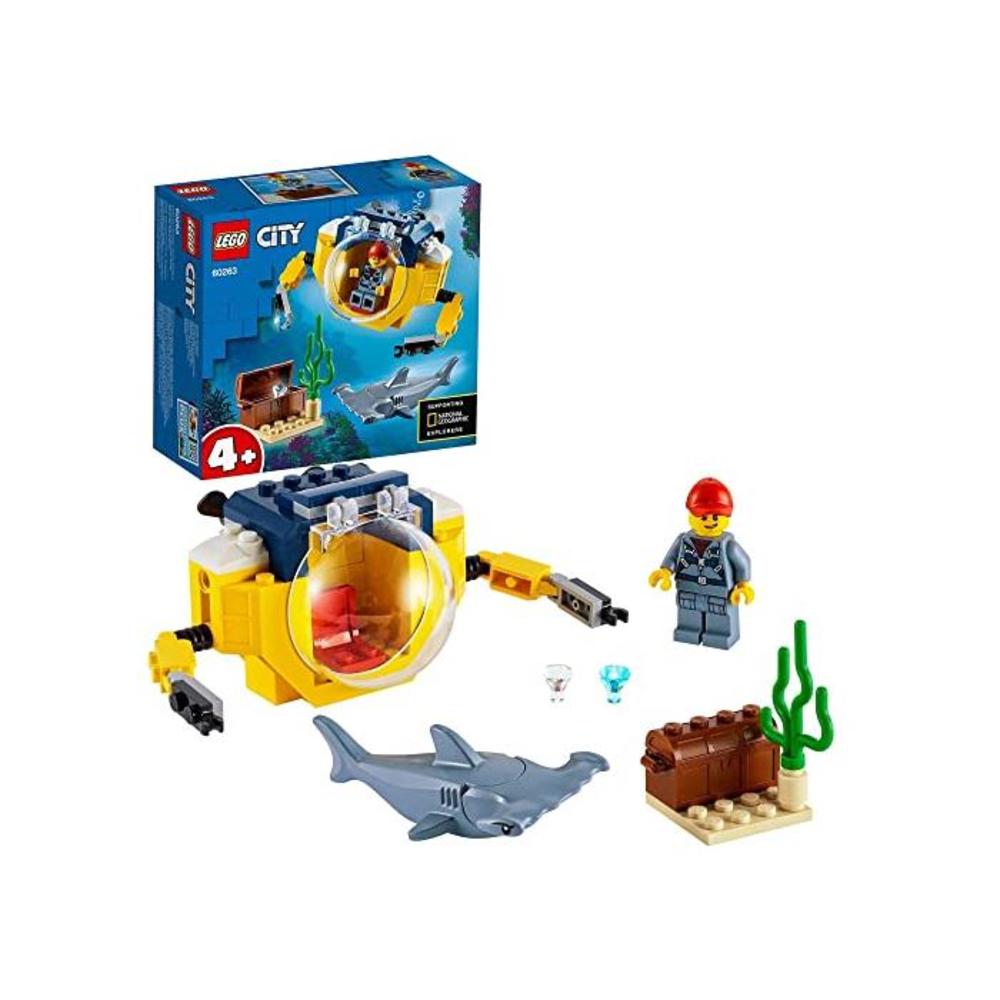 LEGO 레고 시티 Ocean Mini-Submarine 60263 빌딩 Kit B0813Q9344
