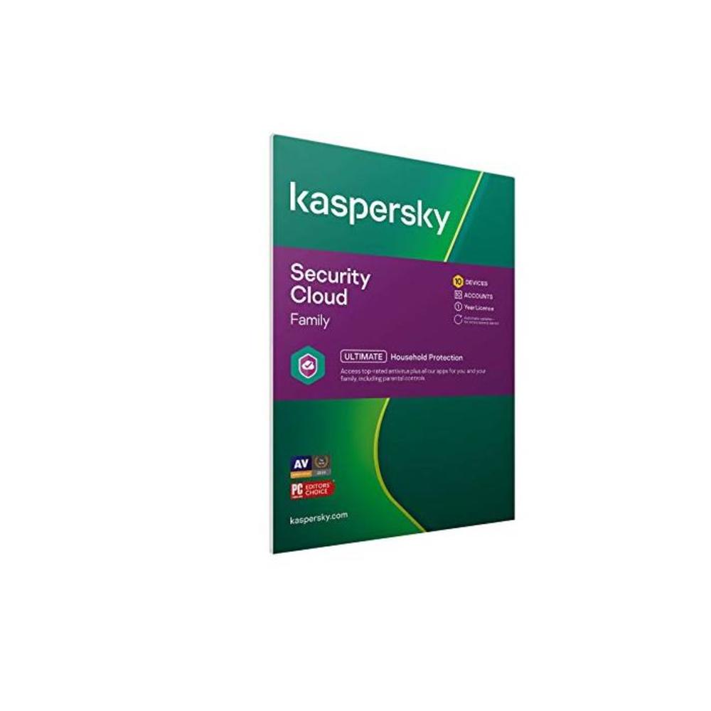 Kaspersky Security Cloud - Family 10 Devices 1 Year Antivirus, Secure VPN and Password Manager Included PC/Mac/iOS/Android Activation Code by Post B08LV9RH6H