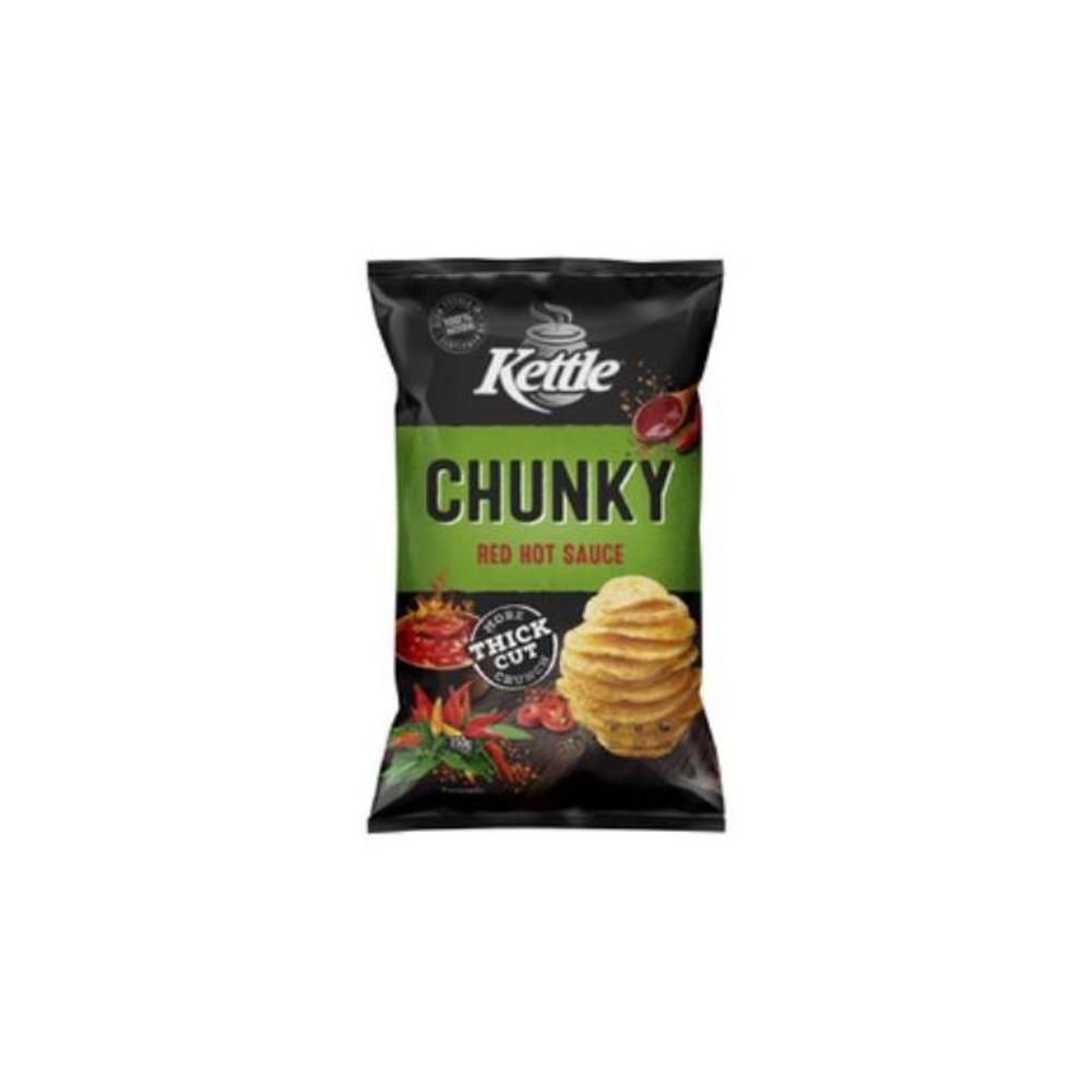 Kettle Chunky Chips Red Hot Sauce 150g