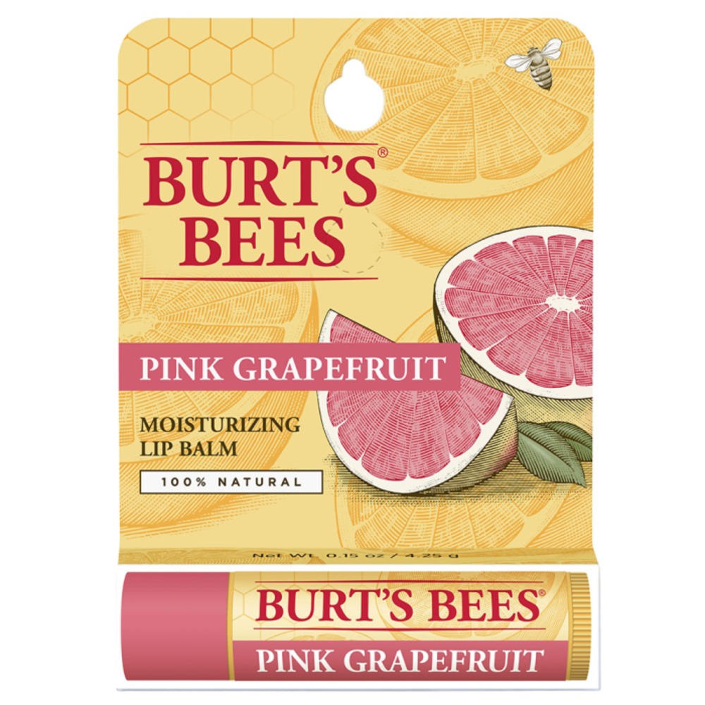 버트 비 립 밤 핑크 그레이프프룻 리프레슁 튜브 4.25g, Burts Bees Lip Balm Pink Grapefruit Refreshing Tube 4.25g