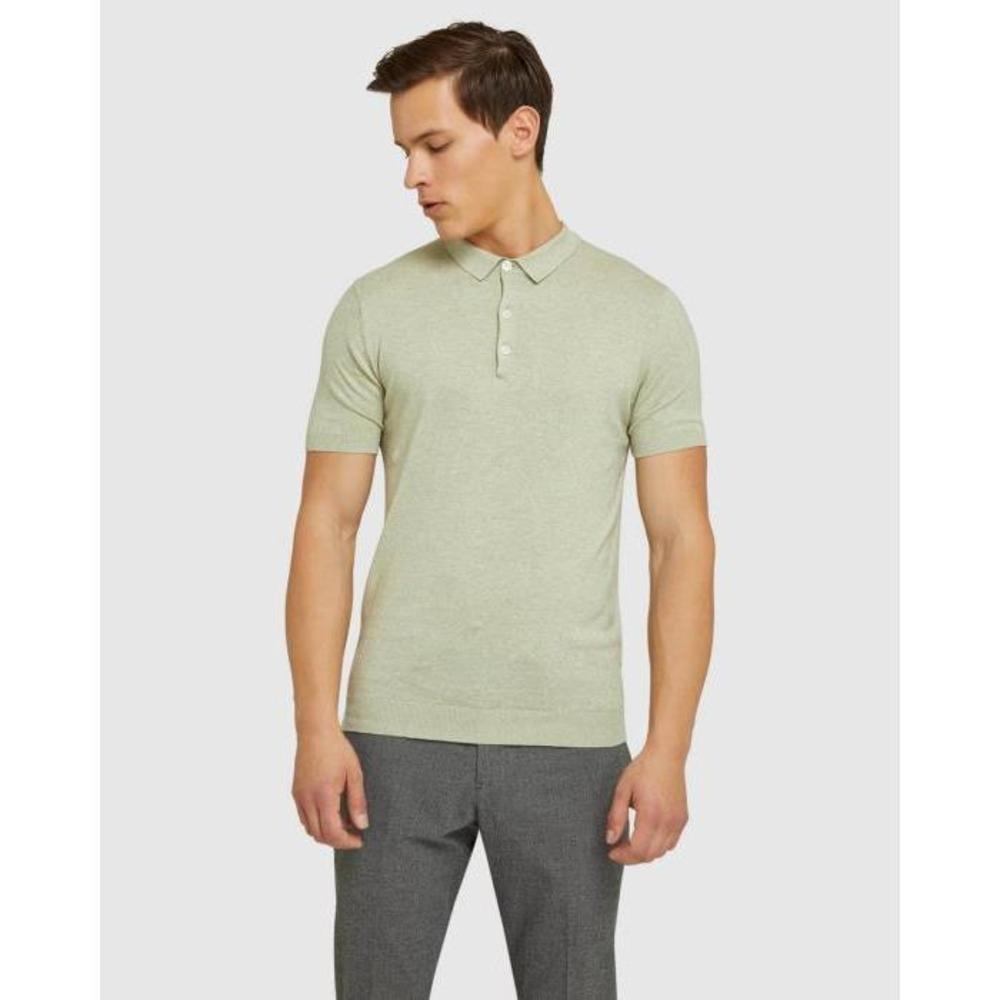 Oxford Reiss Knitted Polo OX617AA32GMT