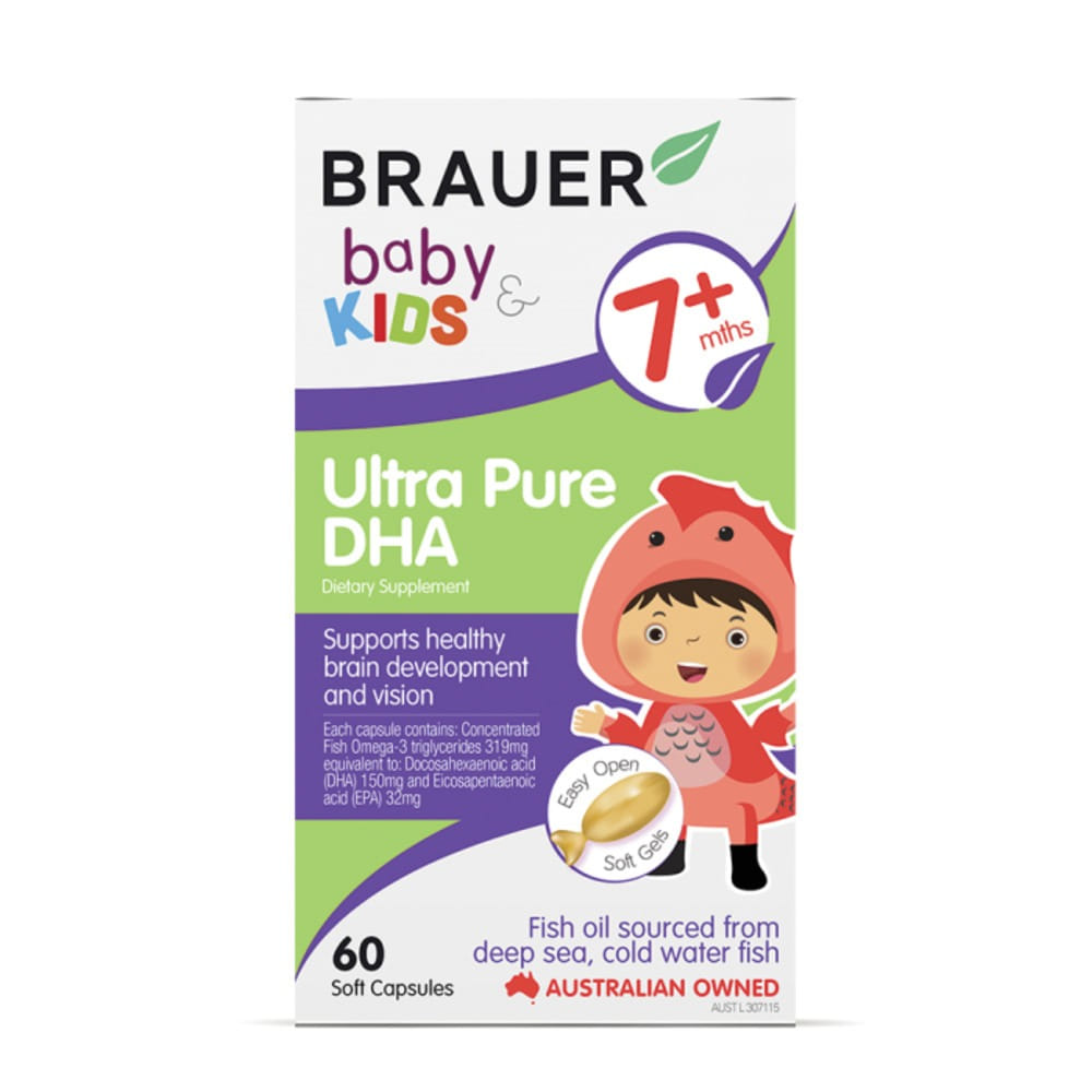Brauer Baby &amp; Kids Ultra Pure DHA (7+ months) 60c