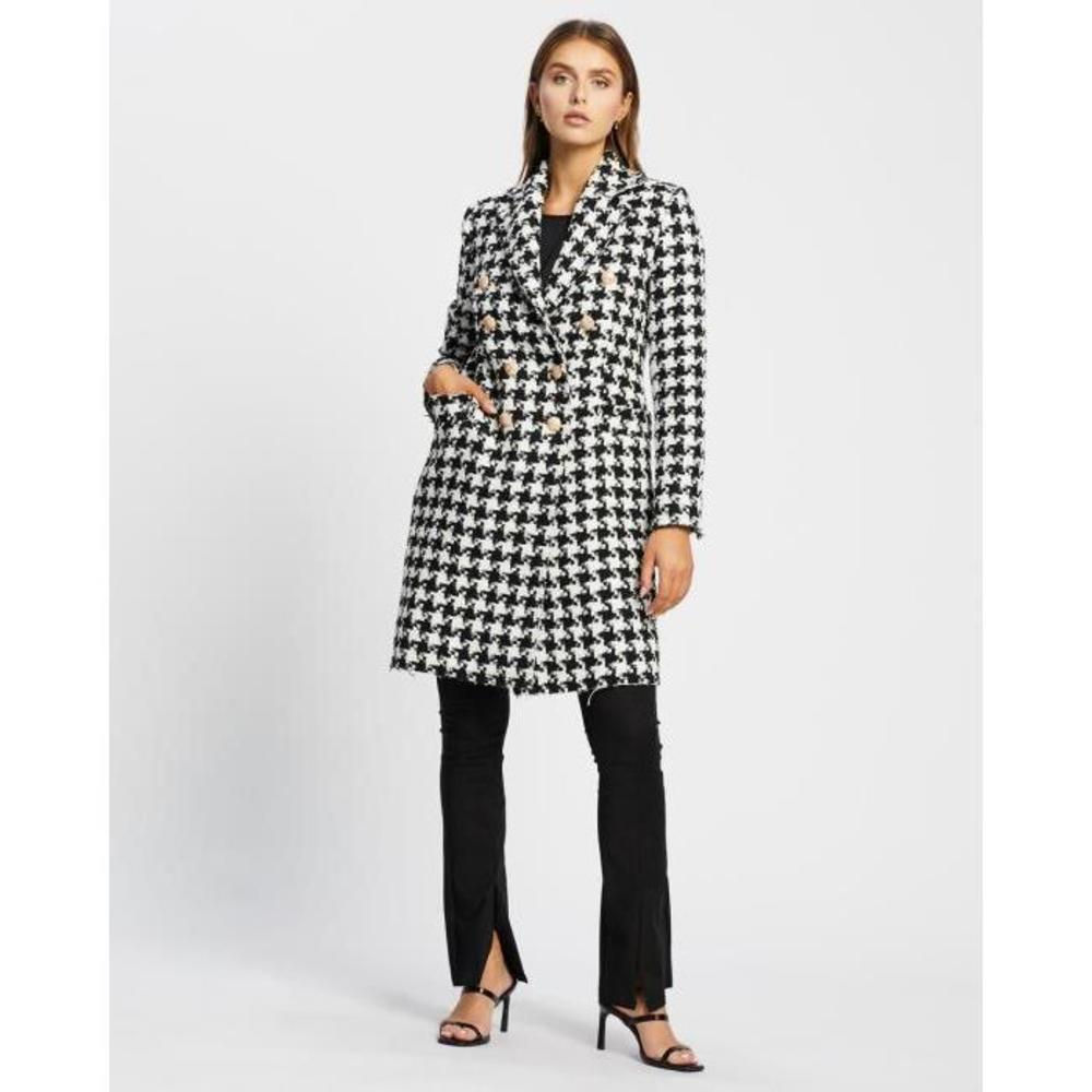 Atmos&amp;Here Bonnie Houndstooth Coat AT049AA38SWZ