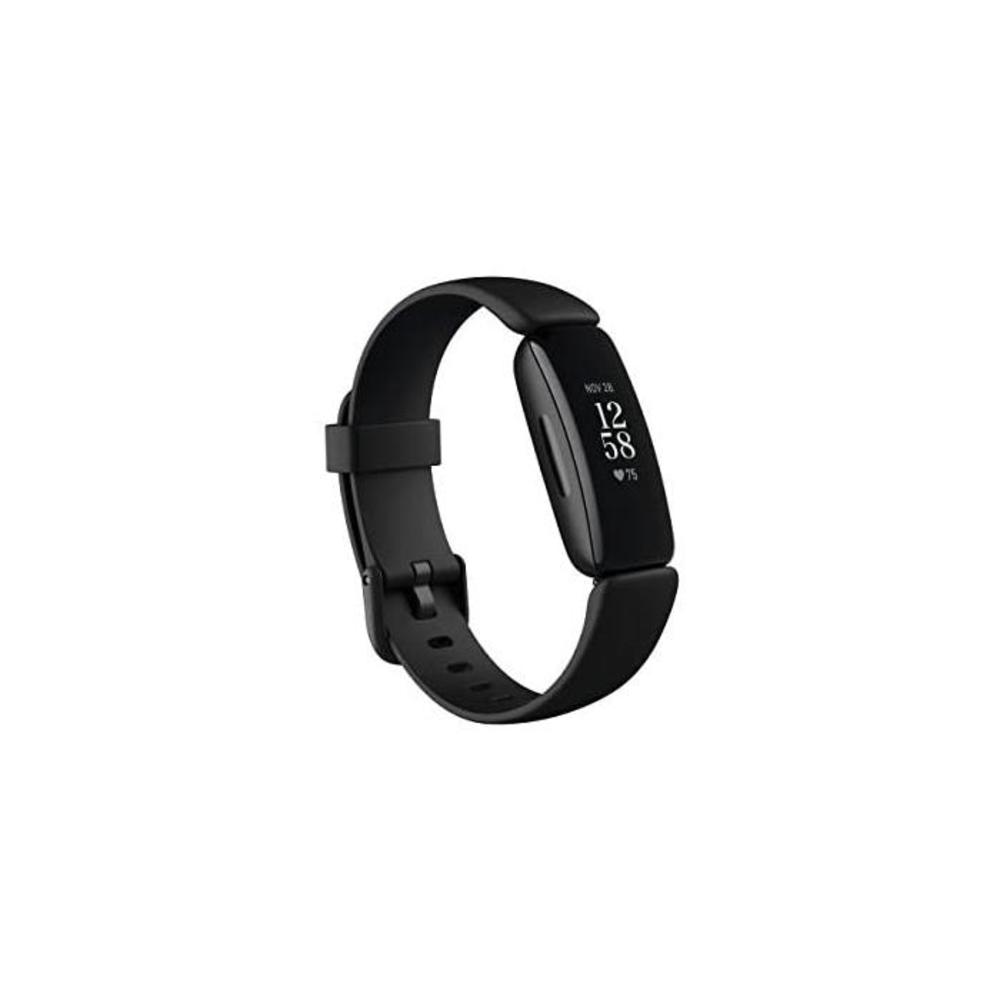 Fitbit Inspire 2 Fitness Tracker with 12 Months Free Fitbit Premium Membership, 24/7 Heart Rate, Activity &amp; Sleep Tracking and up to 10 days battery - Black B08DFGPTSK
