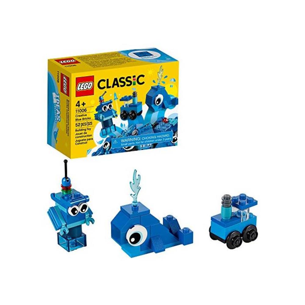 LEGO 레고 클래식 크레이티브 Blue Bricks 11006 Kids’ 빌딩 토이 스타ter Set with Blue Bricks to Inspire Imaginative Play, New 2020 (52 Pieces) B07WMC2WC5