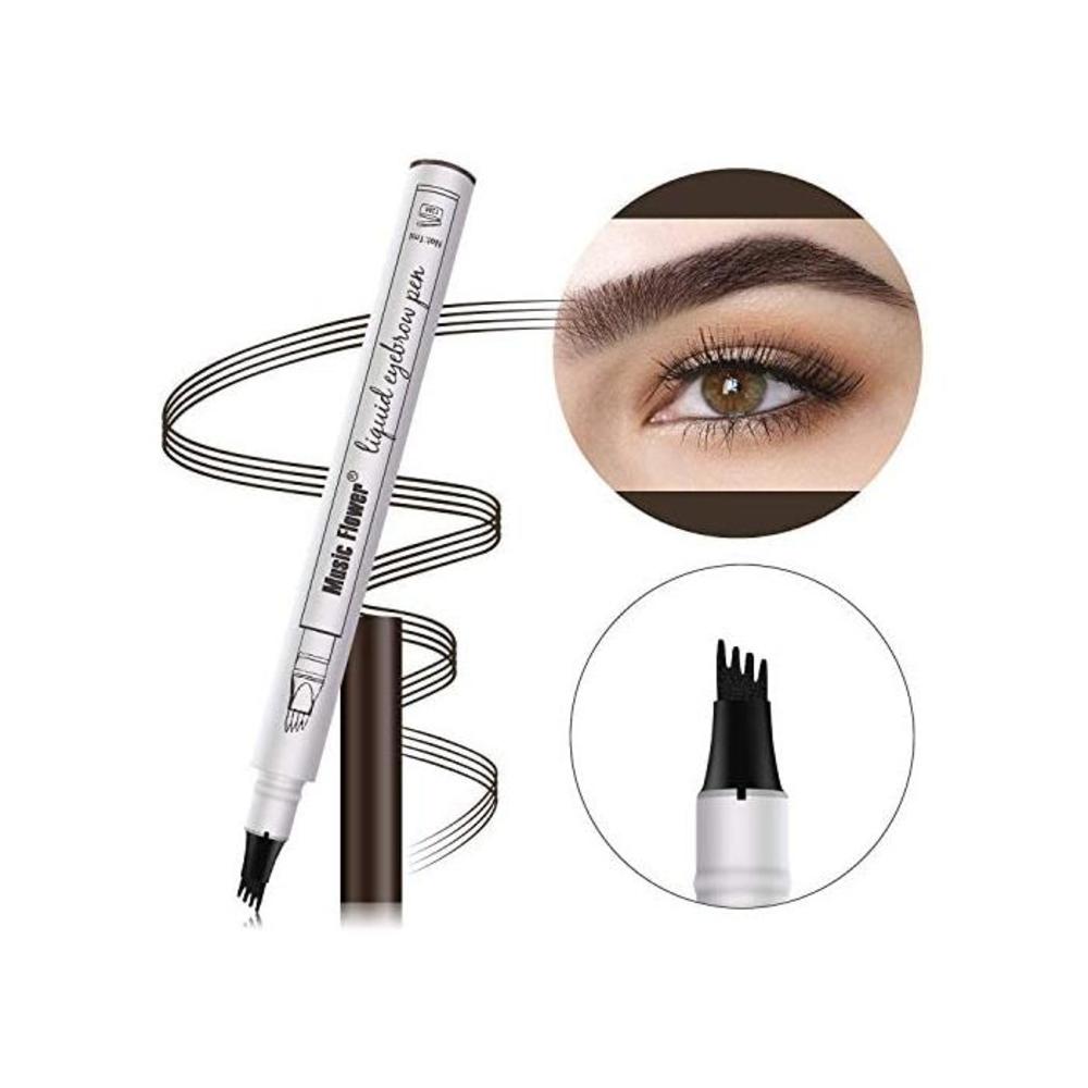 Waterproof Eyebrow Pencil Cosmetic TattooPen 4 Heads Fork Tip Patented InkSketch (#01 Chestnut) B07SJYCDGK