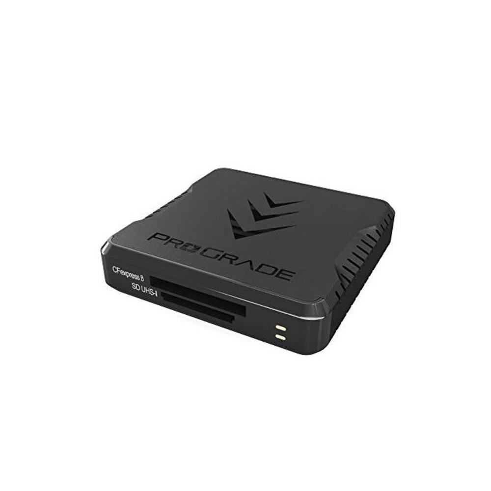 CFexpress Type B and SD UHS-II Dual-Slot Memory Card Reader by ProGrade Digital USB 3.2 Gen 2 for Professional Filmmakers, Photographers &amp; Content Creators B085PWGSMT