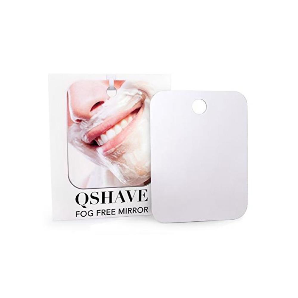 QSHAVE Fogless Shower Mirror Large Size with Suction Hook and Adhesive Hook Perfect for Shaving B06XWSL794
