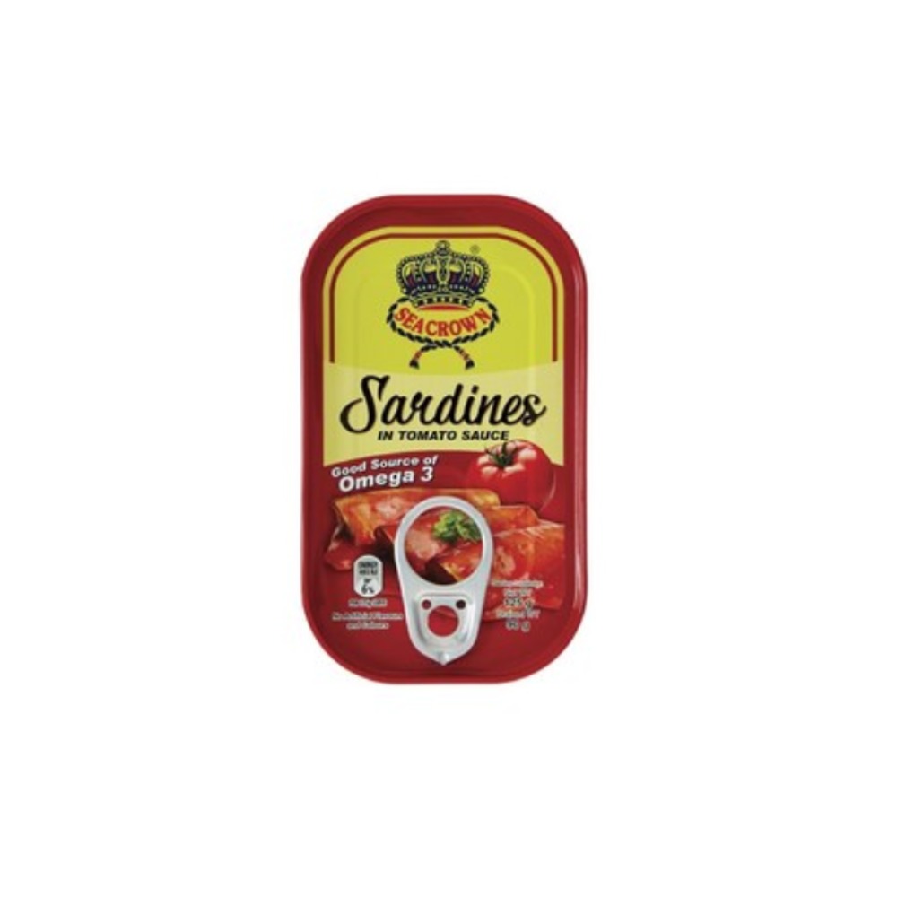 시크라운 사딘스 인 토마토 소스 125g, Seacrown Sardines In Tomato Sauce 125g
