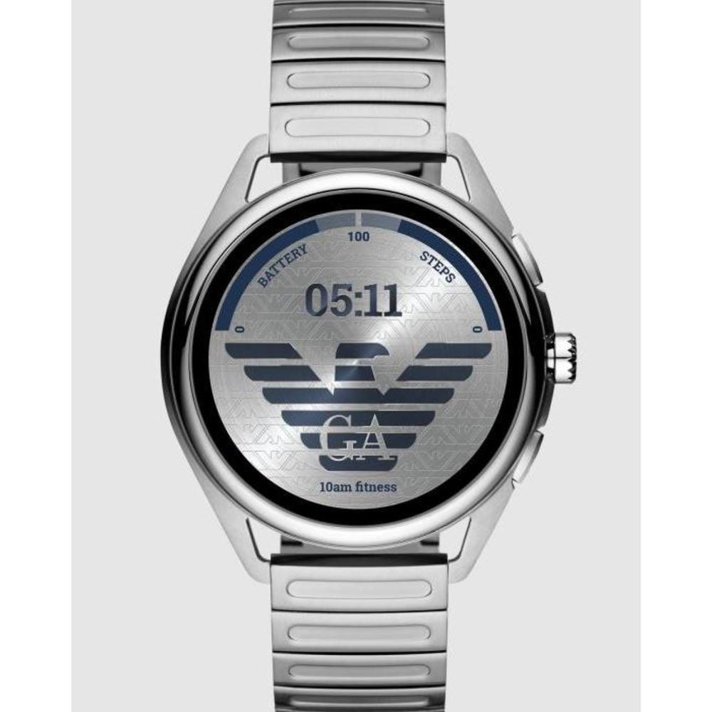 Emporio Armani Silver-Tone Smartwatch EM941AC40WXV