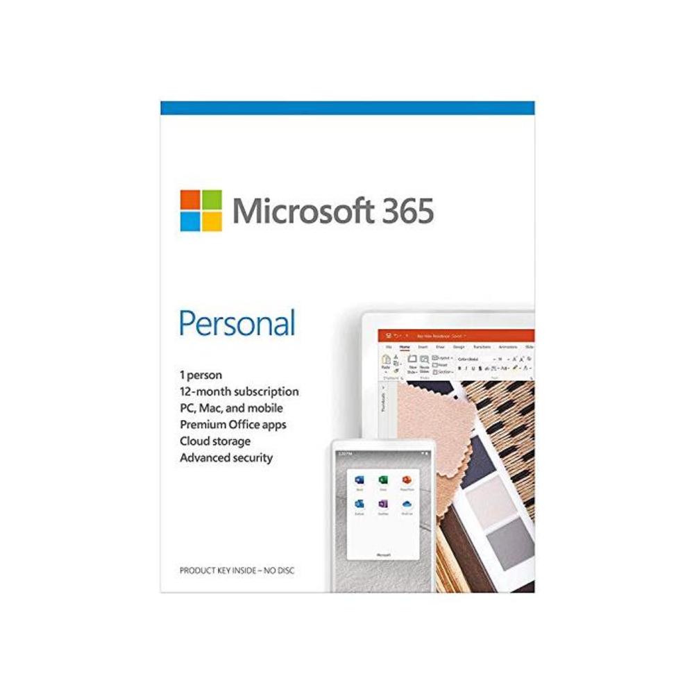 Microsoft 365 Personal, 1 Year Subscription 1 User B087LSL7N7