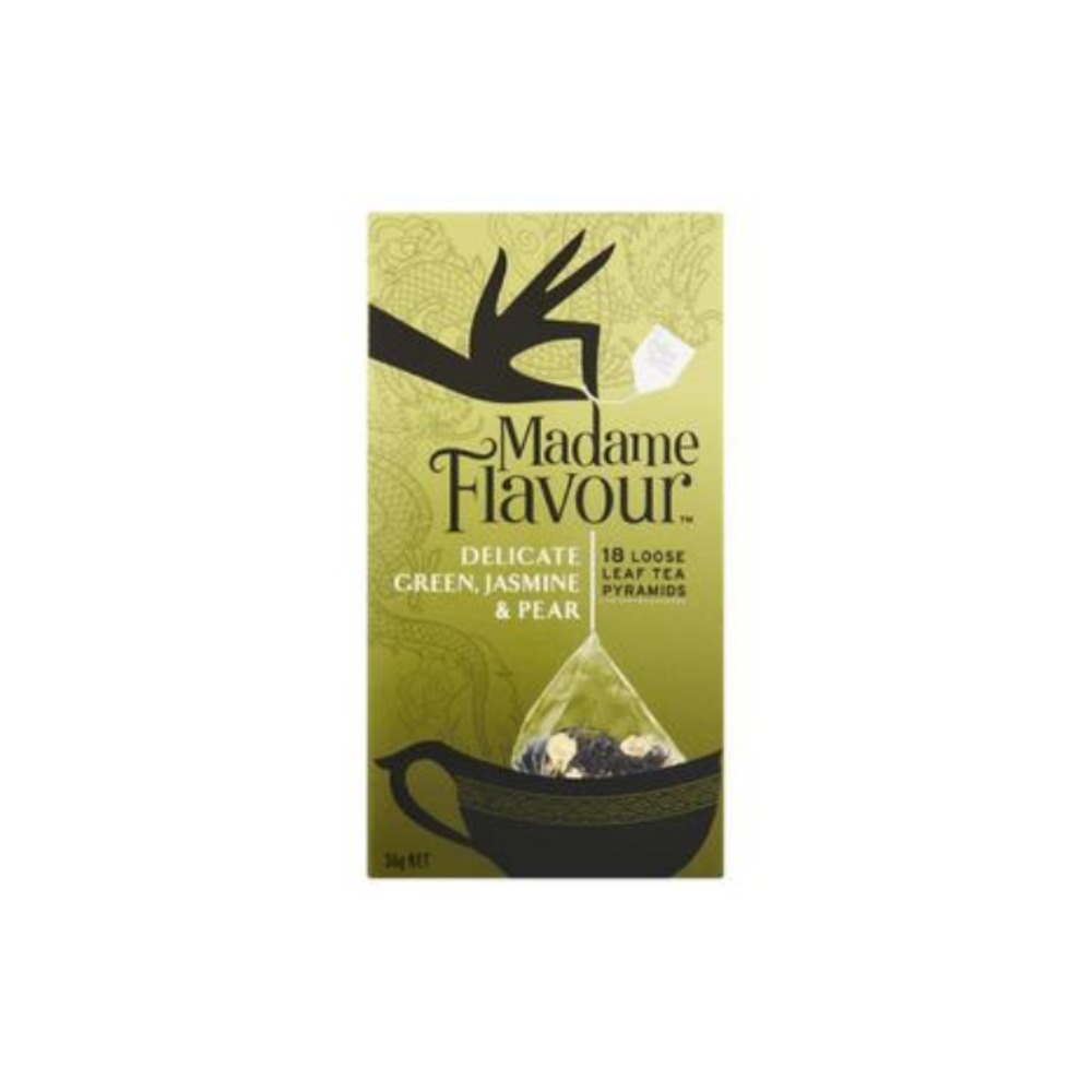 마담 플레이버 그린 자스민 &amp; 페어 티 Bags18 팩 36g, Madame Flavour Green Jasmine &amp; Pear Tea Bags18 pack 36g