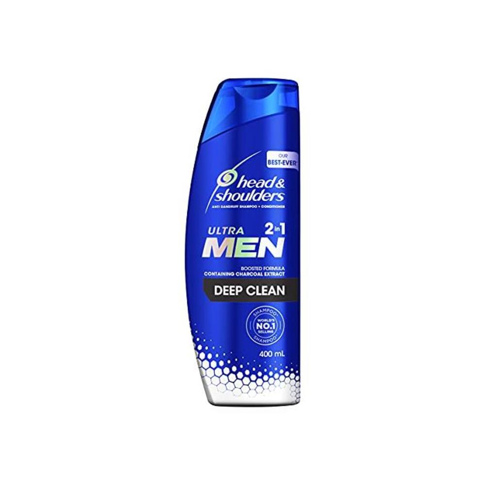 Head &amp; Shoulders Ultra Men 2in1 Deep Clean Anti-Dandruff Shampoo and Conditioner, 400ml B07ZG2R2V5