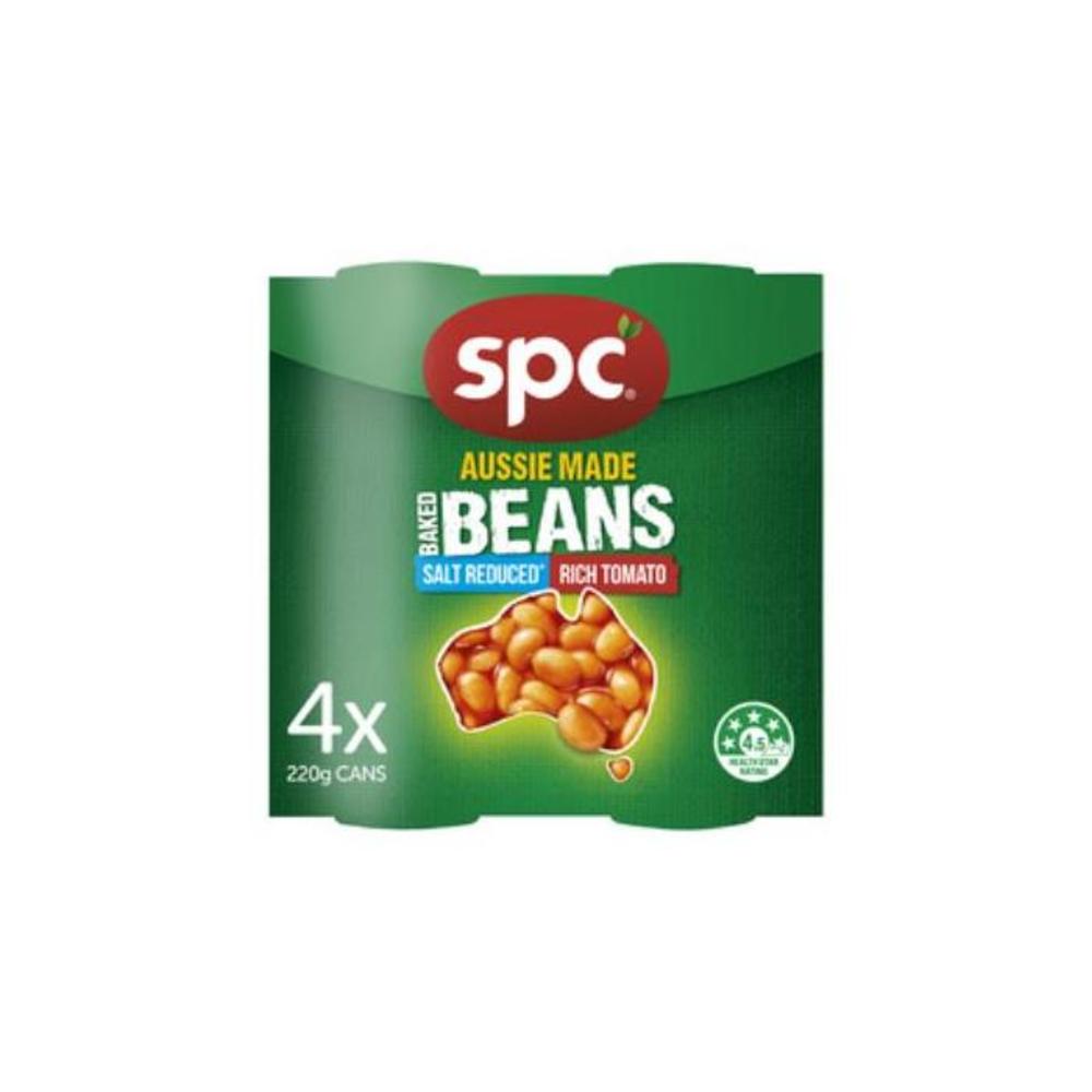 SPC Baked Beans in Rich Tomato Salt Reduced 4 pack 220g