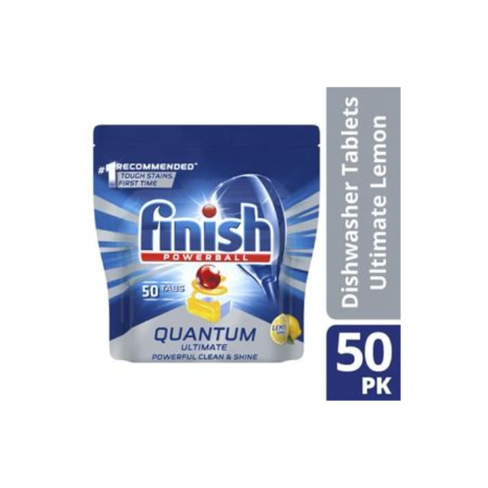 피니쉬 퀀텀 울티메이트 레몬 디스워셔 50 타블렛스 1 팩, Finish Quantum Ultimate Lemon Diswasher 50 Tablets 1 pack