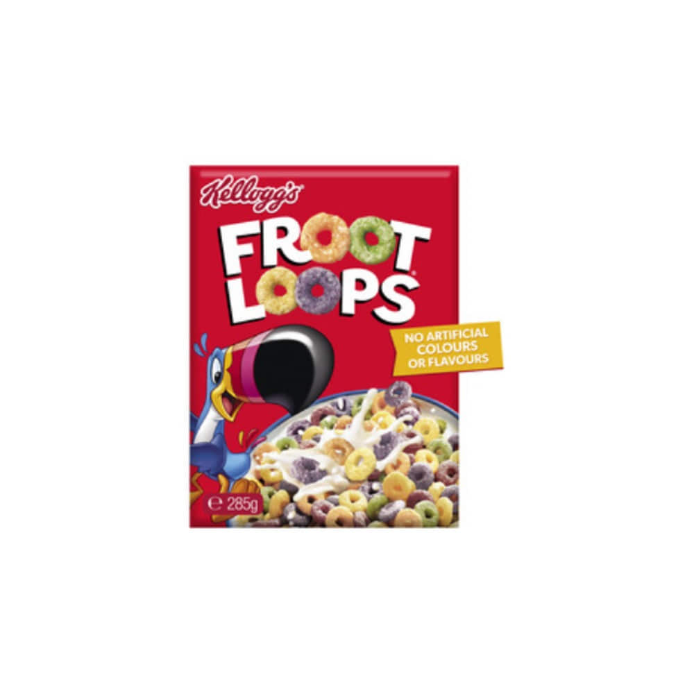 켈로그 프루트 루프 브렉퍼스트 시리얼 285g, Kelloggs Froot Loops Breakfast Cereal 285g