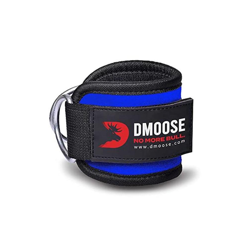 DMoose Ankle Straps for Cable Machines for Kickbacks, Glute Workouts, Leg Extensions, Curls, and Hip Abductors for Men and Women, Adjustable Ankle Strap with Double D-Rings and Neo B01LYEAO9B