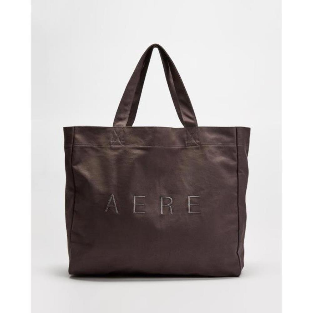 AERE Organic Canvas Oversized Tote AE897AC75ANG