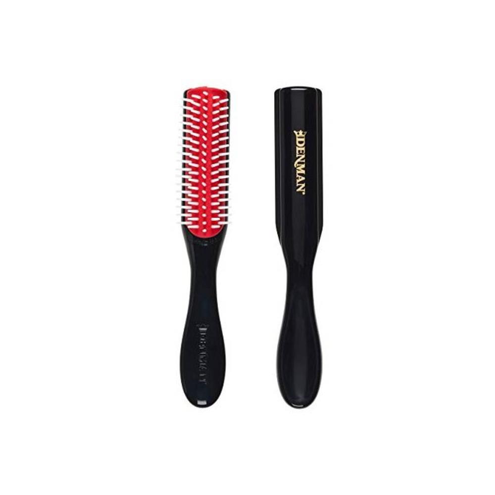 Denman Original Mini Styler 5-Row Pocket Bristles Hair Brush, Black/Red B0002Z8QHC