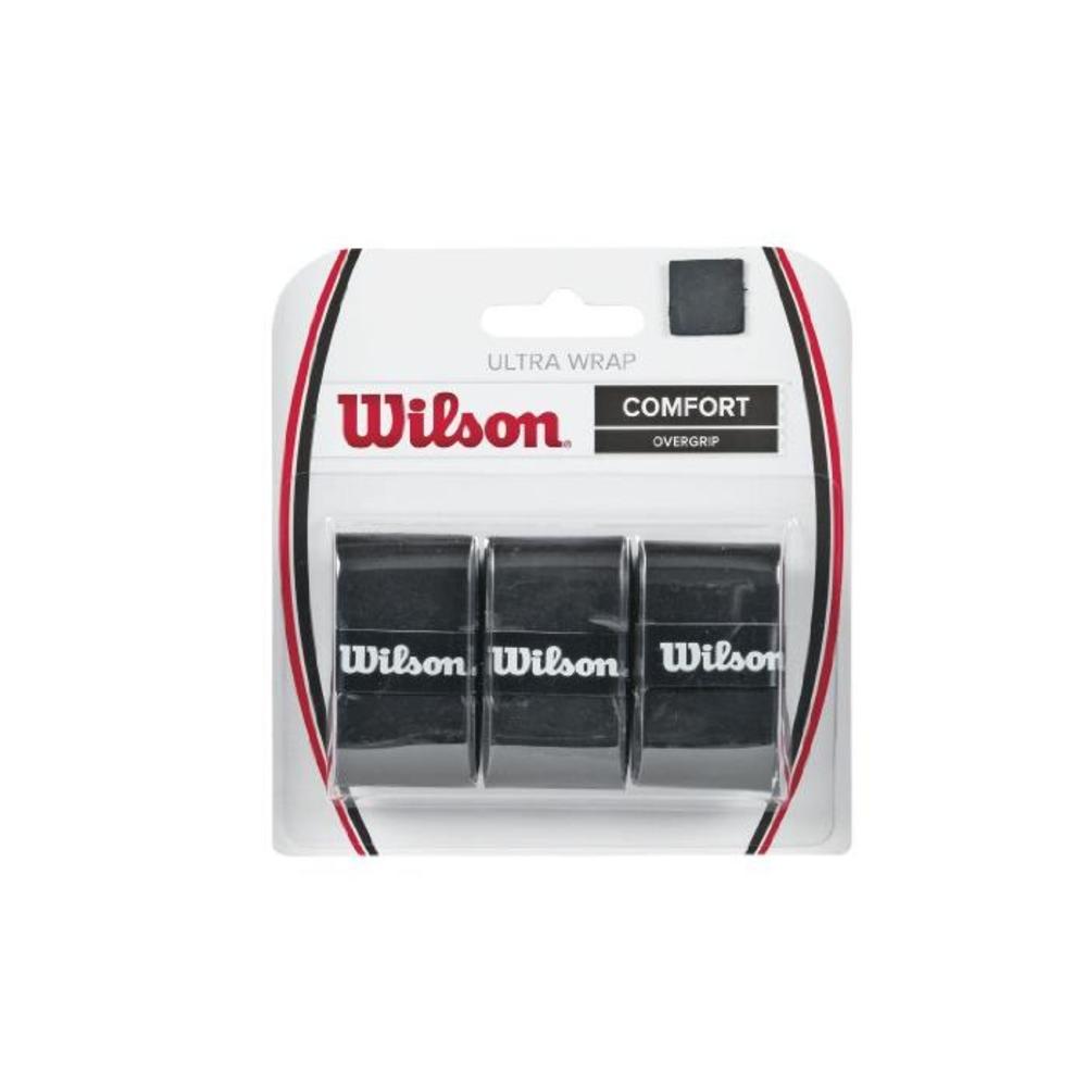 Wilson WRZ403000 Ultra Wrap Tennis Racket Over Grip, 3 Pieces, Black B00JG95BSM