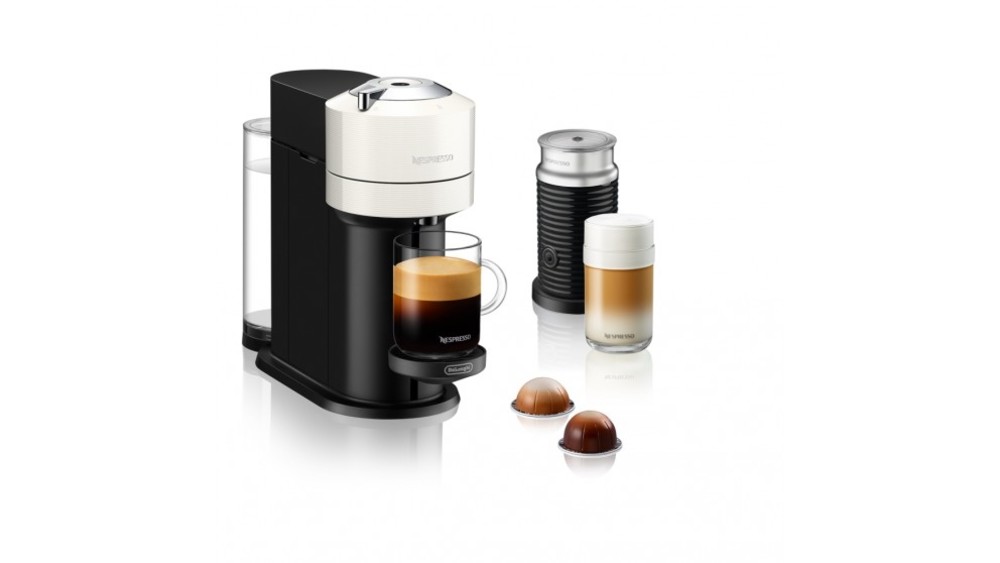 Nespresso 네스프레소 버츄오 넥스트 커피 머신 윗 우유거품기 by 드롱기 - White