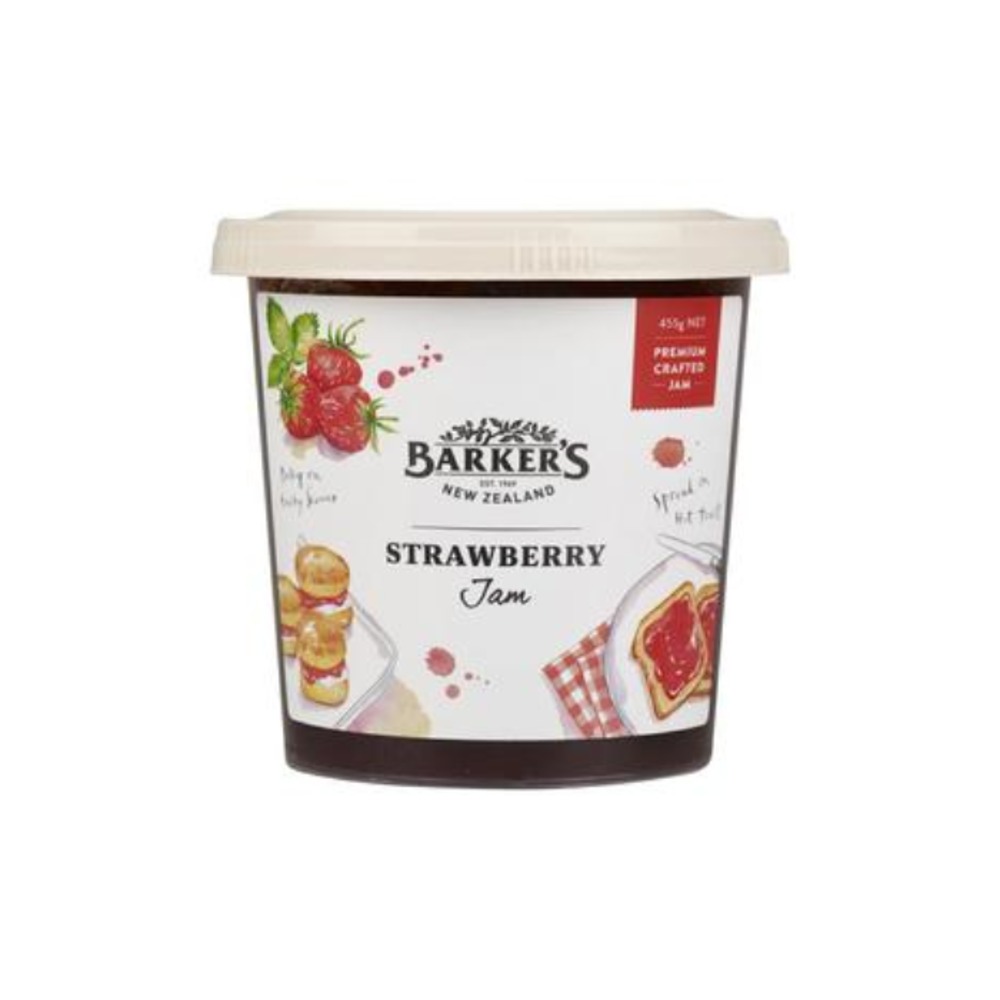 바커스 스트로베리 잼 455g, Barkers Strawberry Jam 455g