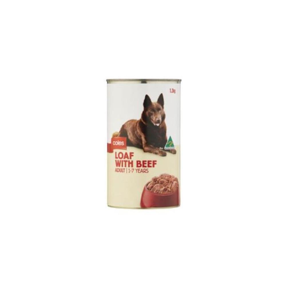 Coles Loaf With Beef Dog Food Can 1.2kg 388978P
