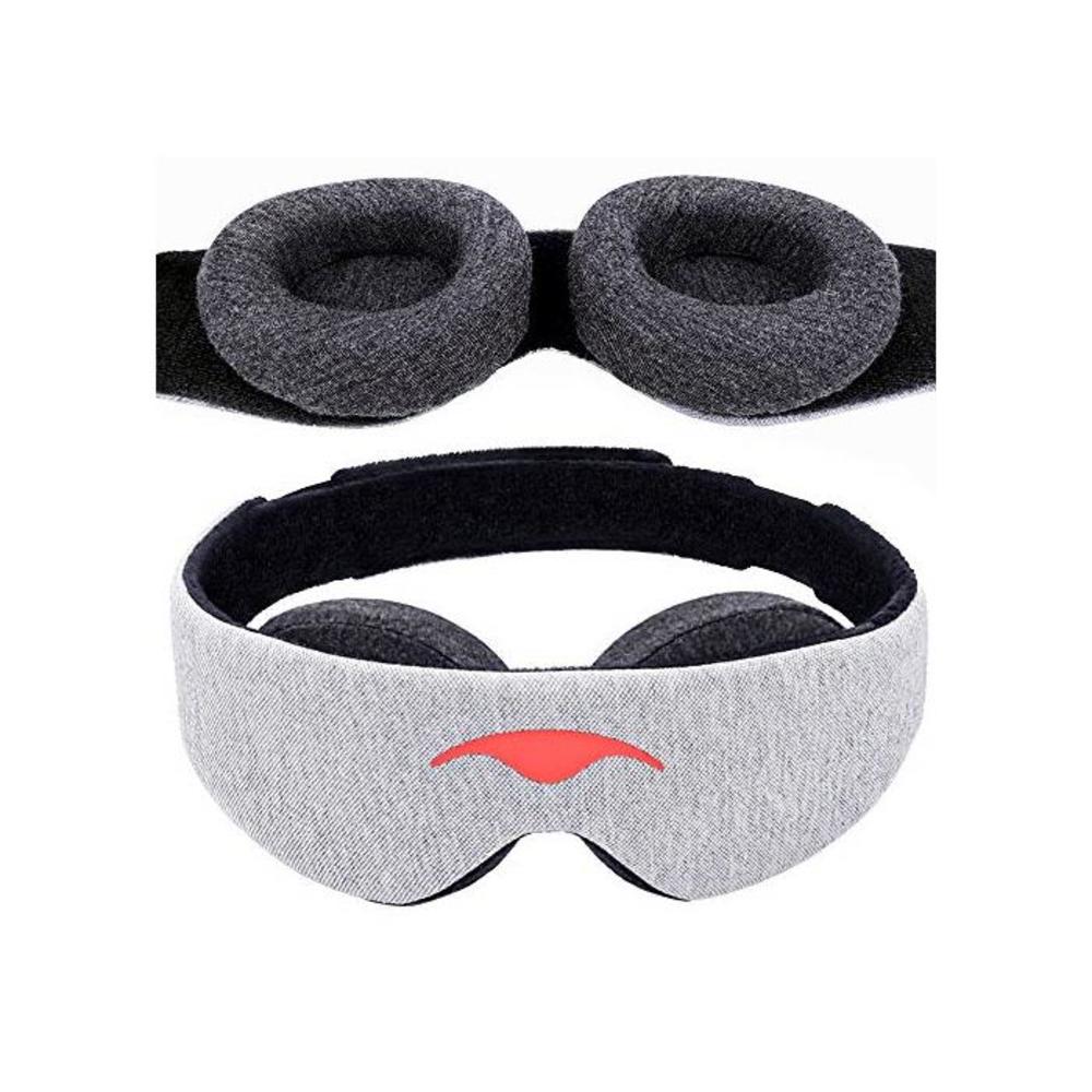 Manta Sleep Mask - 100% Blackout Eye Mask - Zero Eye Pressure - Adjustable Eye Cups - Guaranteed Deepest-Possible Rest - Perfect Sleeping Mask for Light Sleepers, Travelers, Midday B07PRG2CQY