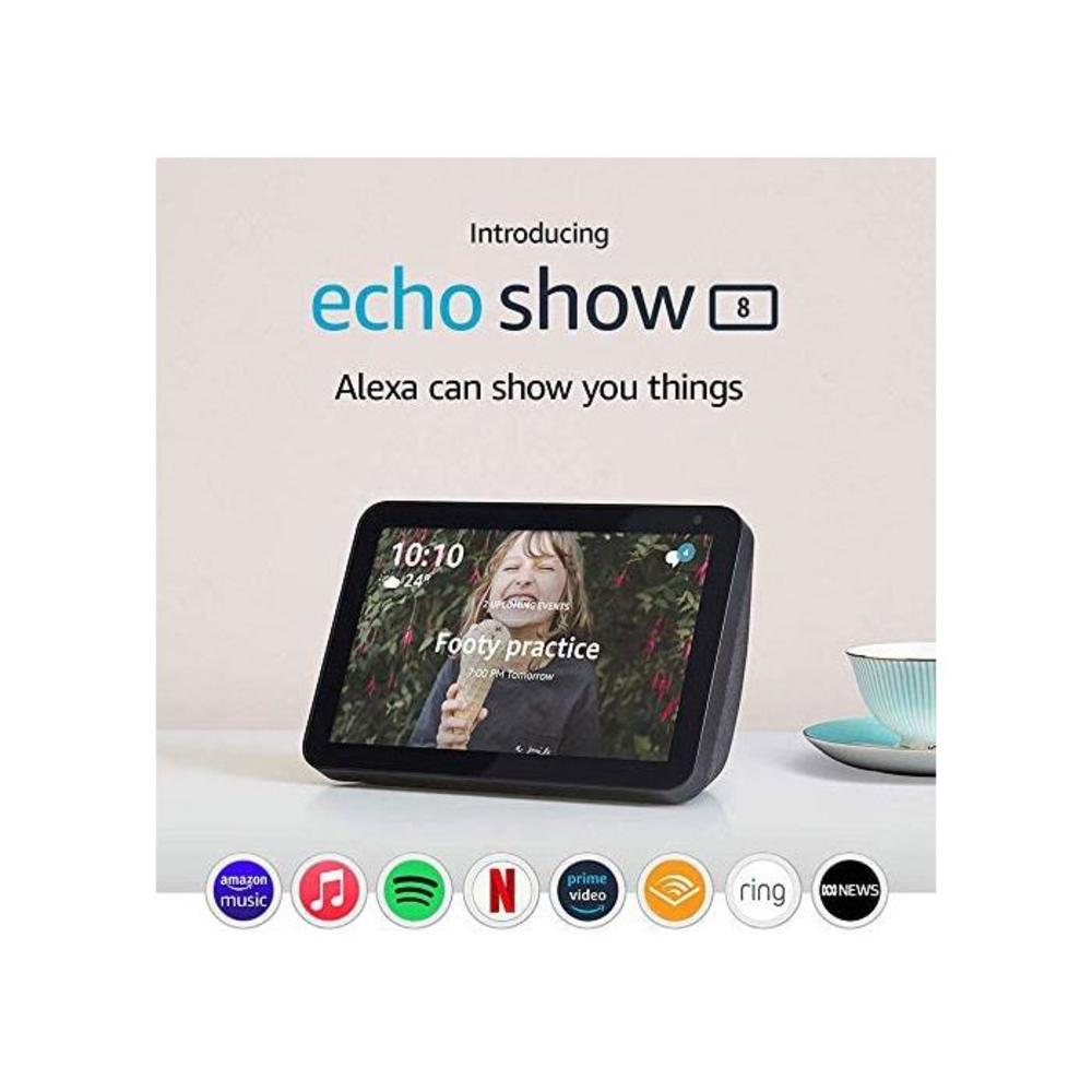Echo Show 8 (1st Gen) - HD 8 smart display with Alexa - Charcoal Fabric B07SKF553C
