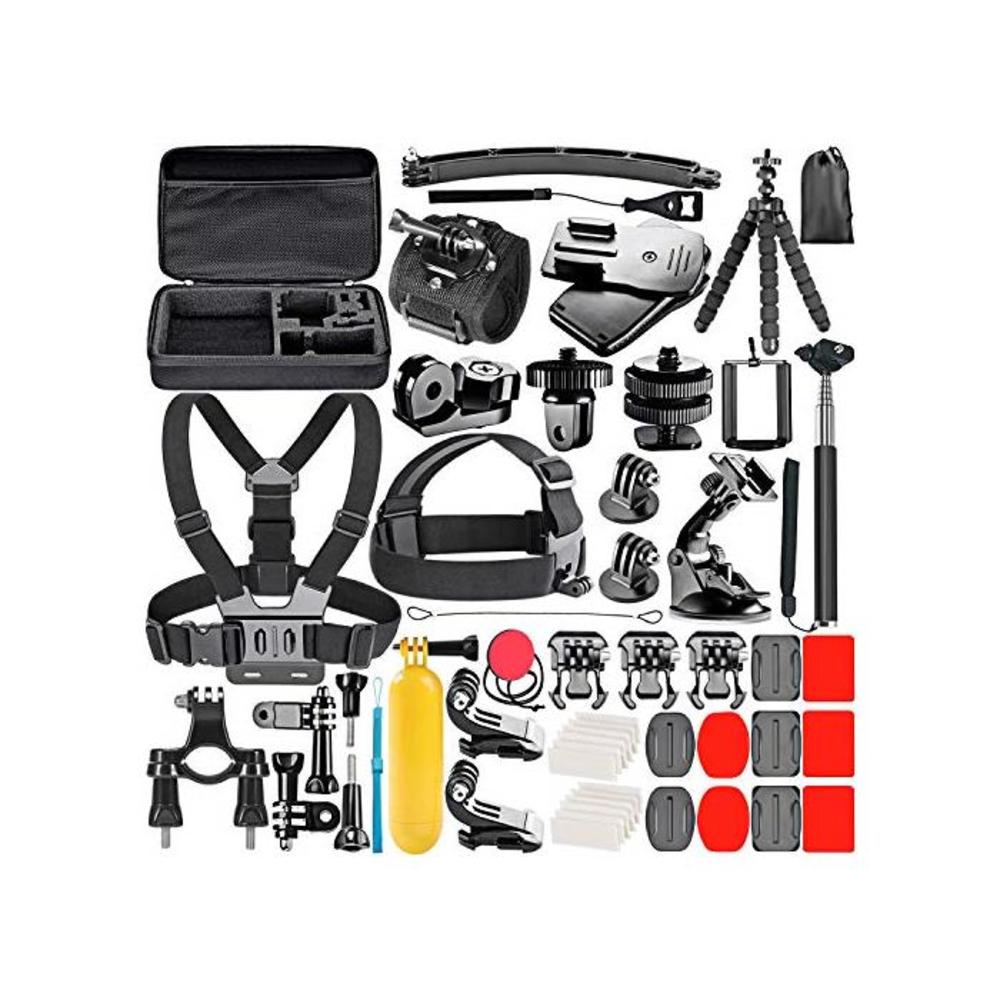 Neewer 53-In-1 Action Camera Accessory Kit Compatible with GoPro Hero 9 8 Max 7 6 5 4 Black GoPro 2018 Session Fusion Silver White Insta360 DJI AKASO APEMAN Campark SJCAM Action Ca B01CSB2M2C