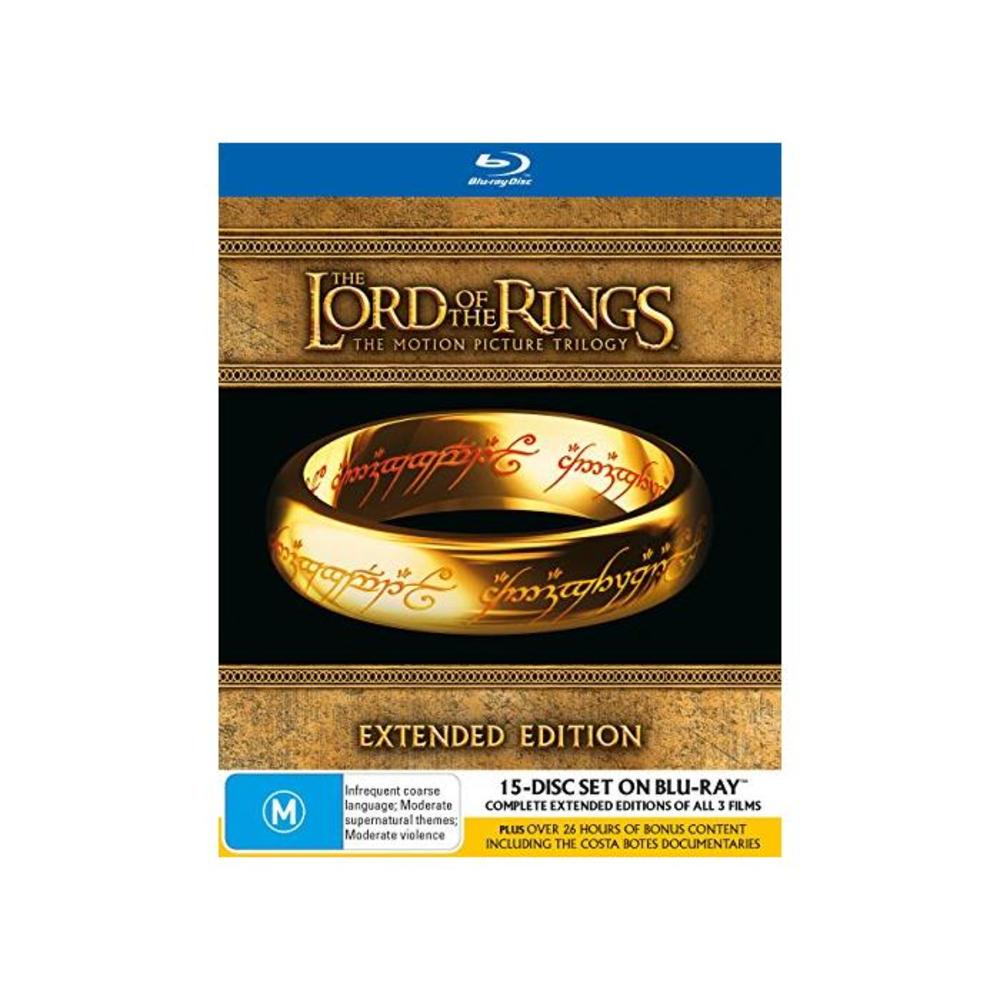 The Lord Of The Rings: Trilogy (Extended Editions) [15 Discs] (Blu-ray) B0776K3MFX
