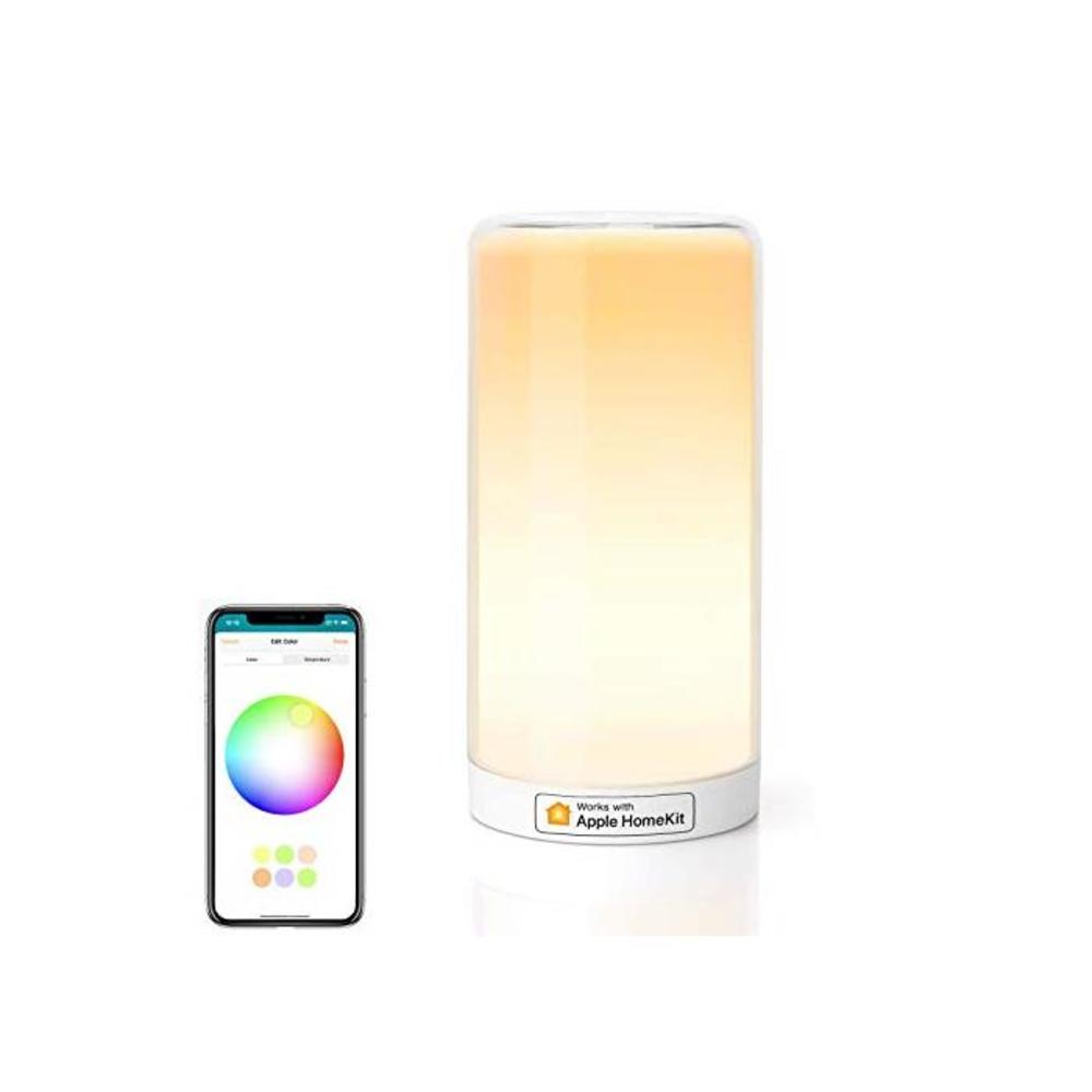 meross Smart Bedside Lamp Dimmable WiFi Table Lamp Night Light, Support HomeKit (iOS13+), Alexa, Google Assistant and SmartThings, Tunable White and Multi-Color, Touch Control, Voi B0919TGWSV