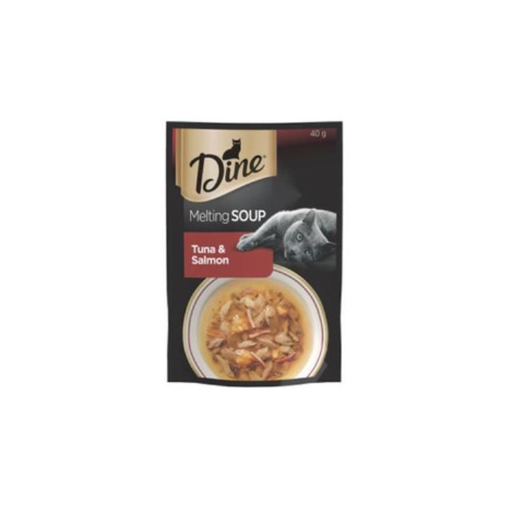 Dine Tuna &amp; Salmon Melting Soup Cat Food 40g 1711128P