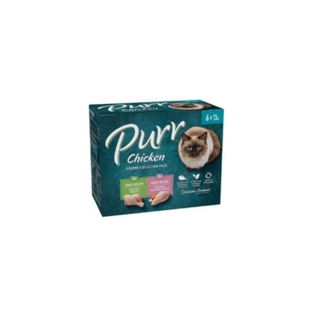 Purr Singles Cat Food Chicken Selection 6x85g 6 pack 7604890P