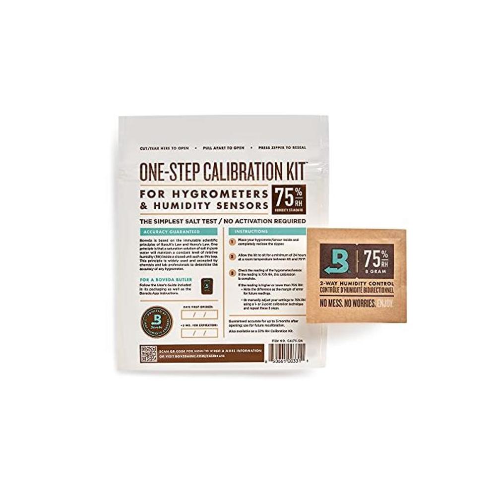 Boveda for Cigars One-Step Calibration Kit Preloaded with 75% RH 2-Way Humidity Control Precise Salt Test for Digital and Analog Hygrometers and Humidity Sensors 1-Count B000A3UBLA